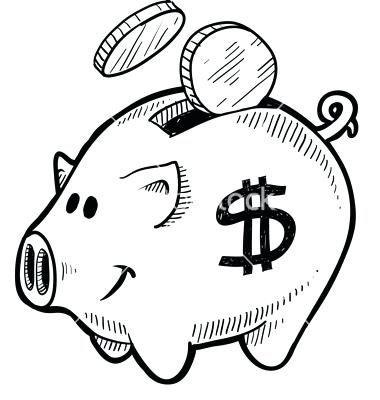 380x400 Piggy Bank Colouring Page My Son Has A Kids Panda Free Images