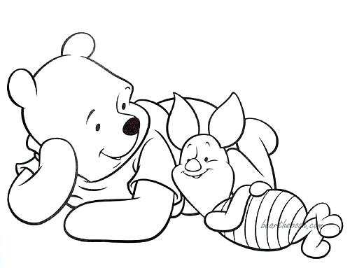 500x383 Winnie The Pooh And Piglet Coloring Pages The Pooh And Piglet