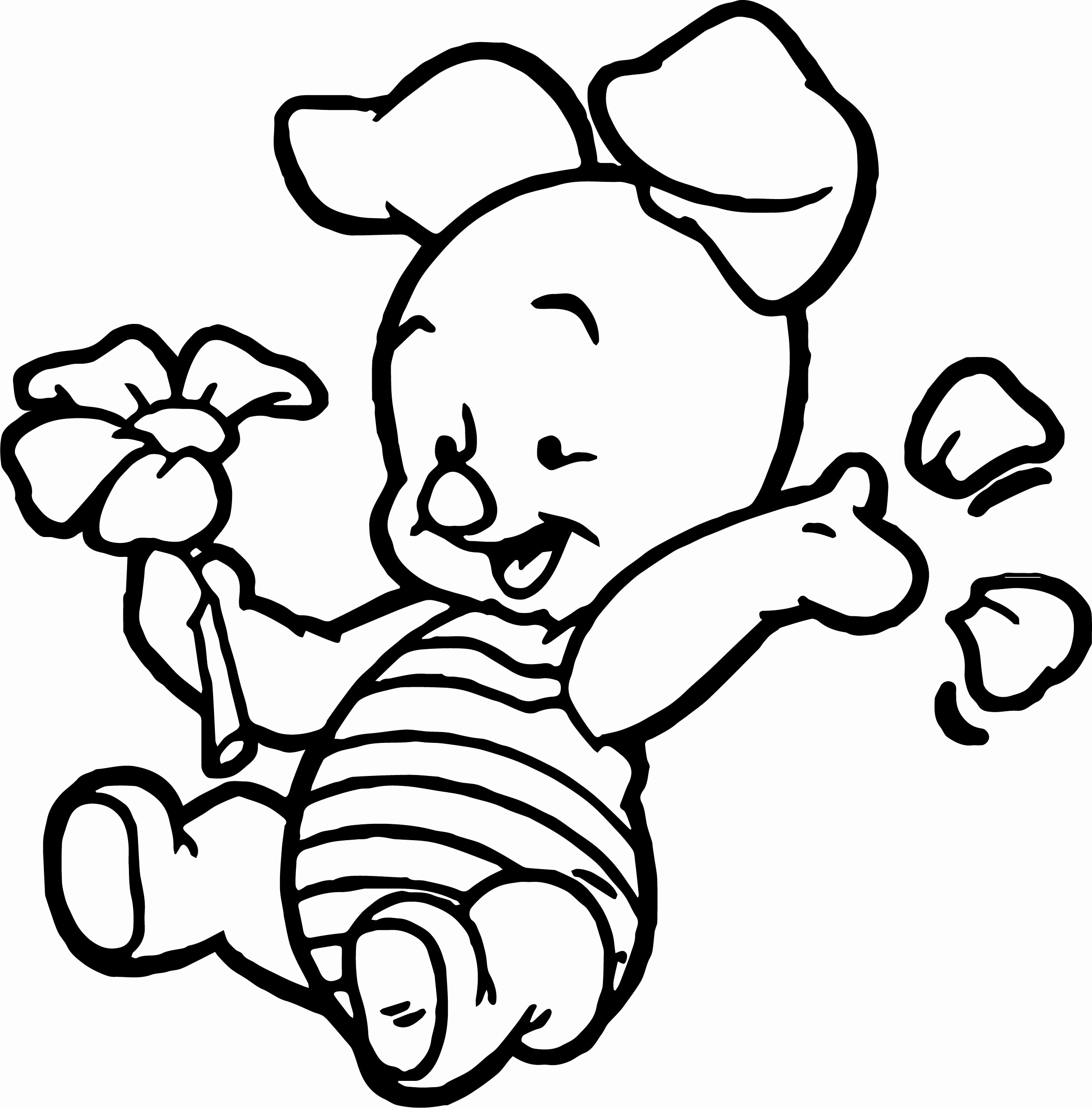 2414x2449 Winnie The Pooh Piglet Coloring Pages Awesome Funky Pooh