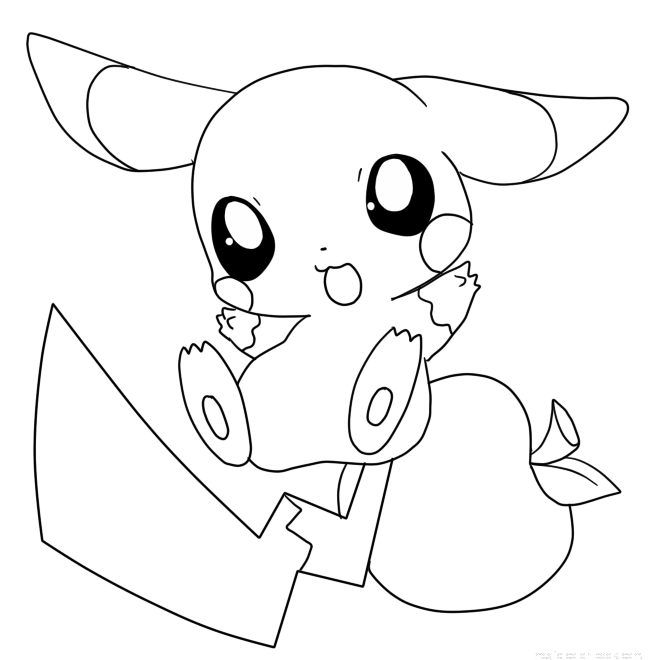 660x660 Pokemon Pikachu Coloring Pages Online Free Print