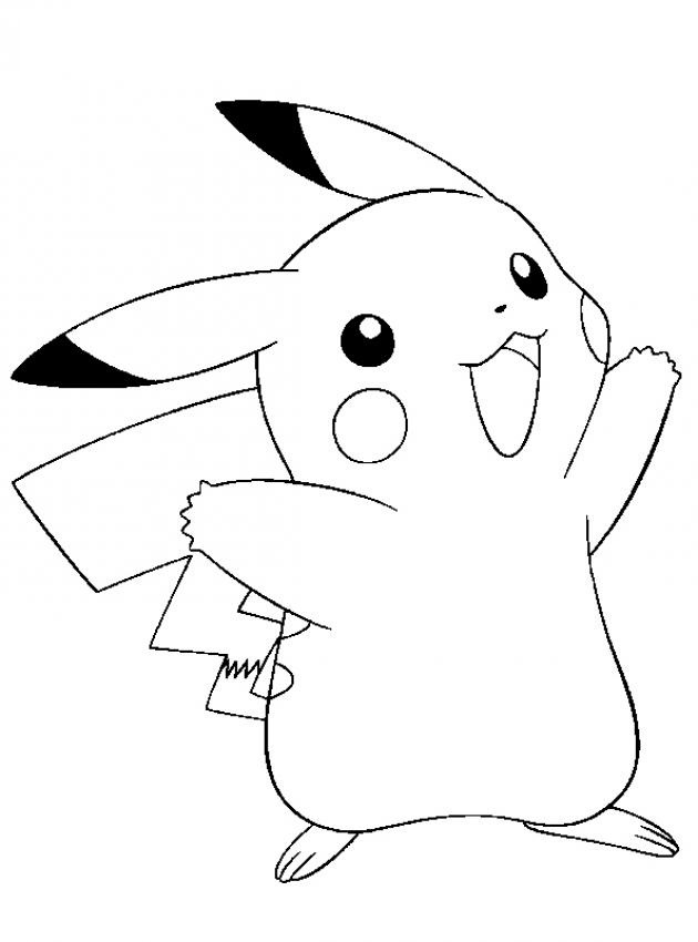 630x850 Free Printable Pikachu Coloring Pages For Kids
