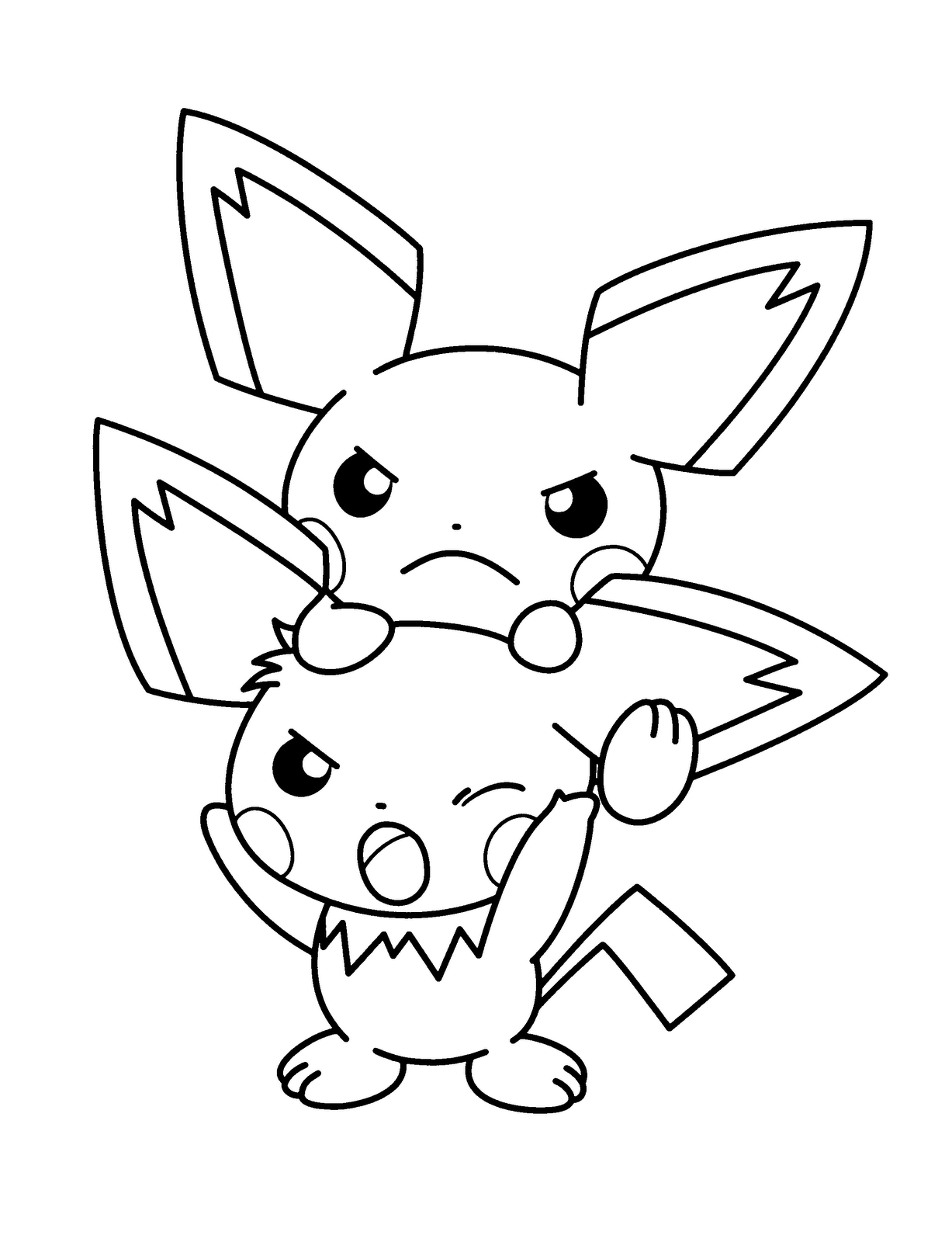 1227x1600 Colering Pokemon Coloring Pages Pikachu