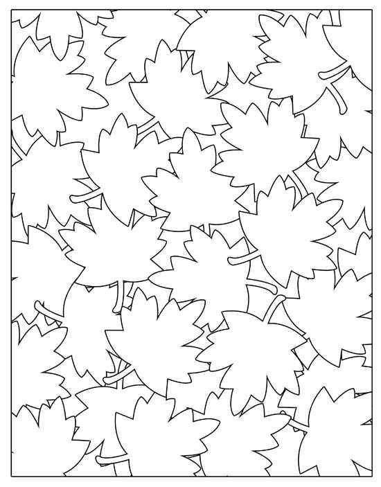 550x703 Fall Coloring Page