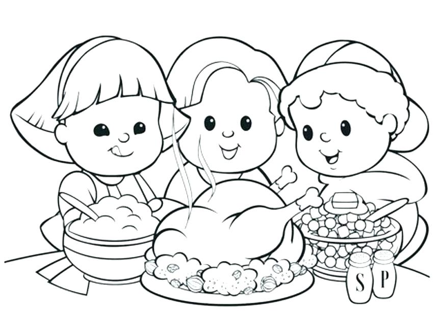 863x610 Pilgrims And Indians Coloring Pages