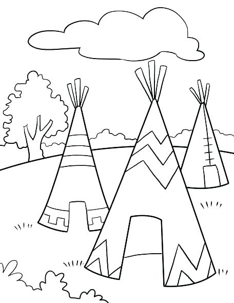 456x590 Thanksgiving Indian Coloring Pages Pilgrim And Coloring Pages