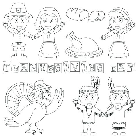 480x480 Pilgrims Coloring Pages Pilgrim Harvest Coloring Pages