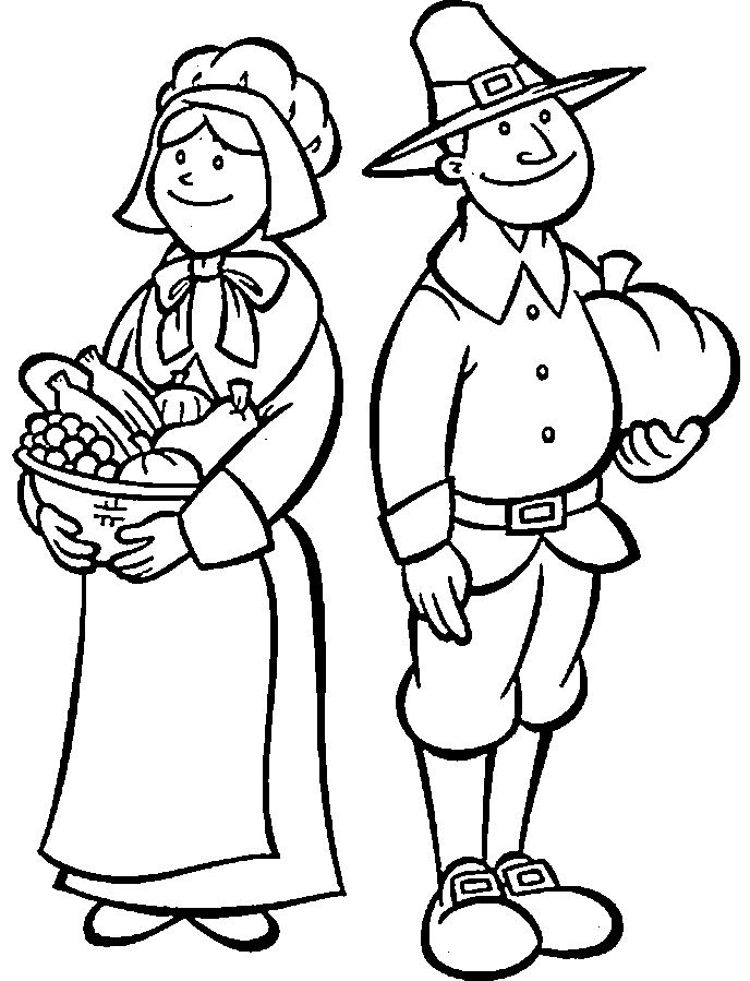688x899 Thanksgiving Pilgrim Coloring Page Classroom Stuff