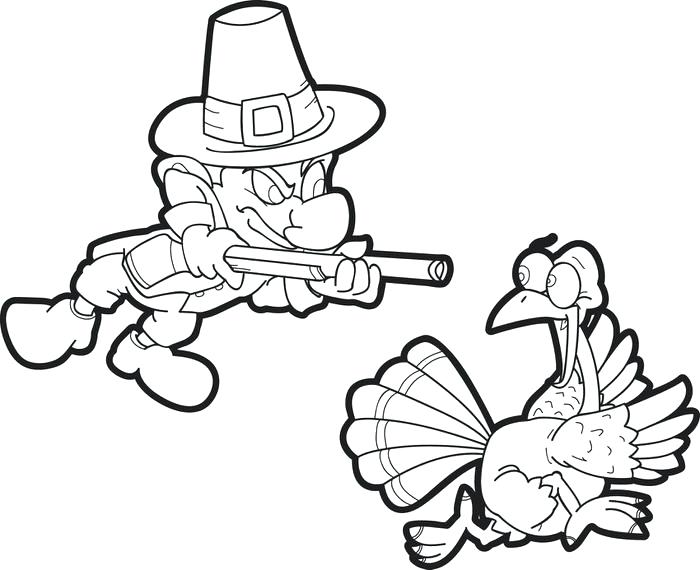 700x570 Thanksgiving Pilgrim Coloring Sheets Pilgrim And Turkey Coloring