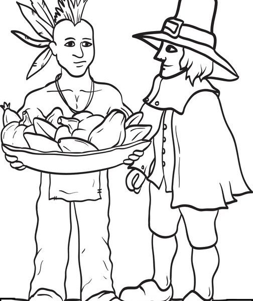 504x600 Beautiful Design Pilgrim Coloring Pages Free Printable Pilgrim