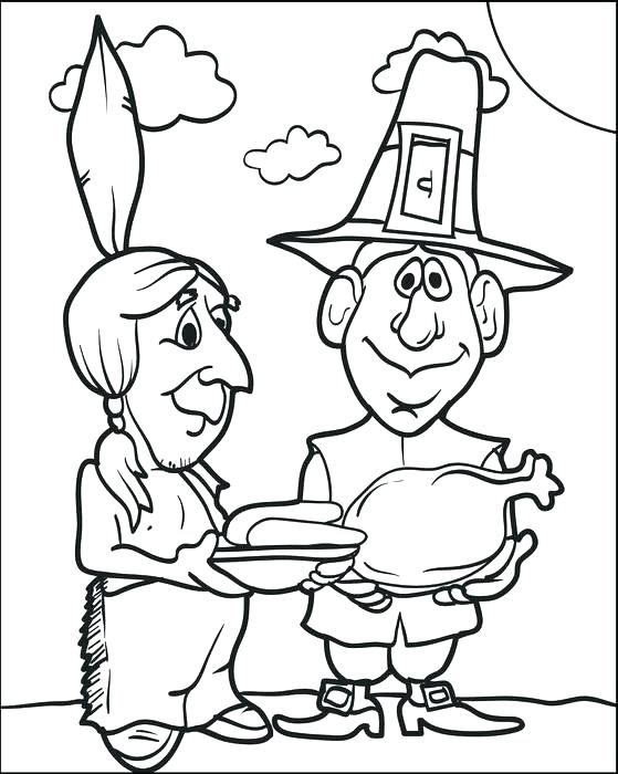 559x700 Coloring Pages Of Pilgrims Coloring Pages Free Printable Pilgrim