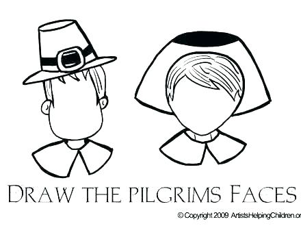 440x330 Pilgrim Coloring Pages Printable Pilgrim And Turkey Coloring Page