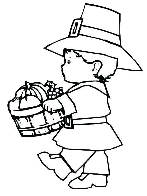 501x669 Pilgrim Girl Coloring Page Free Printable Thanksgiving Pilgrim