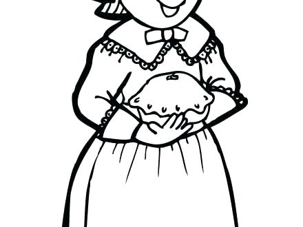 440x330 Pilgrim Girl Coloring Page Pilgrim Girl Coloring Pages Printable
