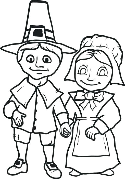490x700 Pilgrim Hat Coloring Page Medium Size Hat Coloring Page