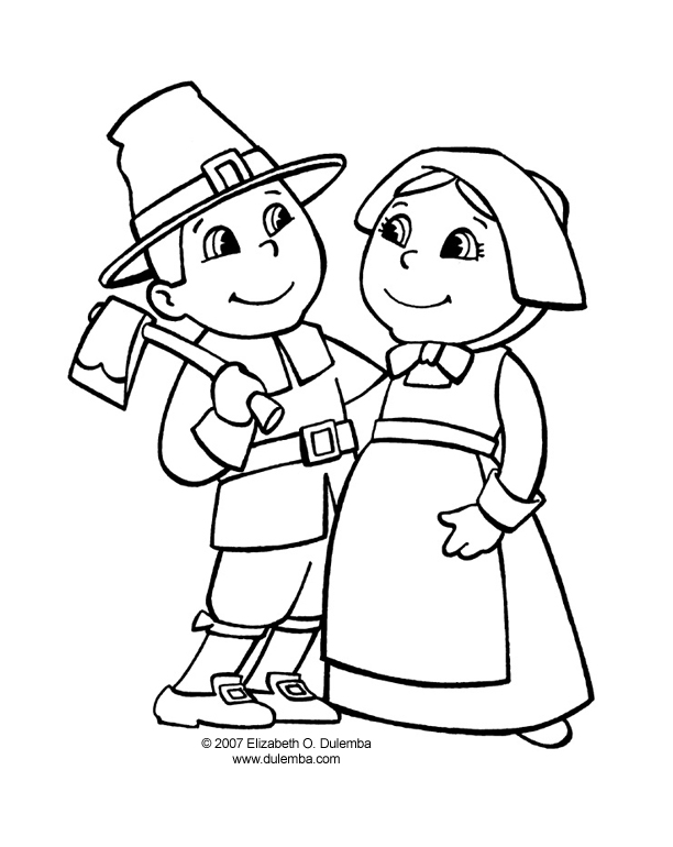 612x770 Pilgrim Coloring Pages