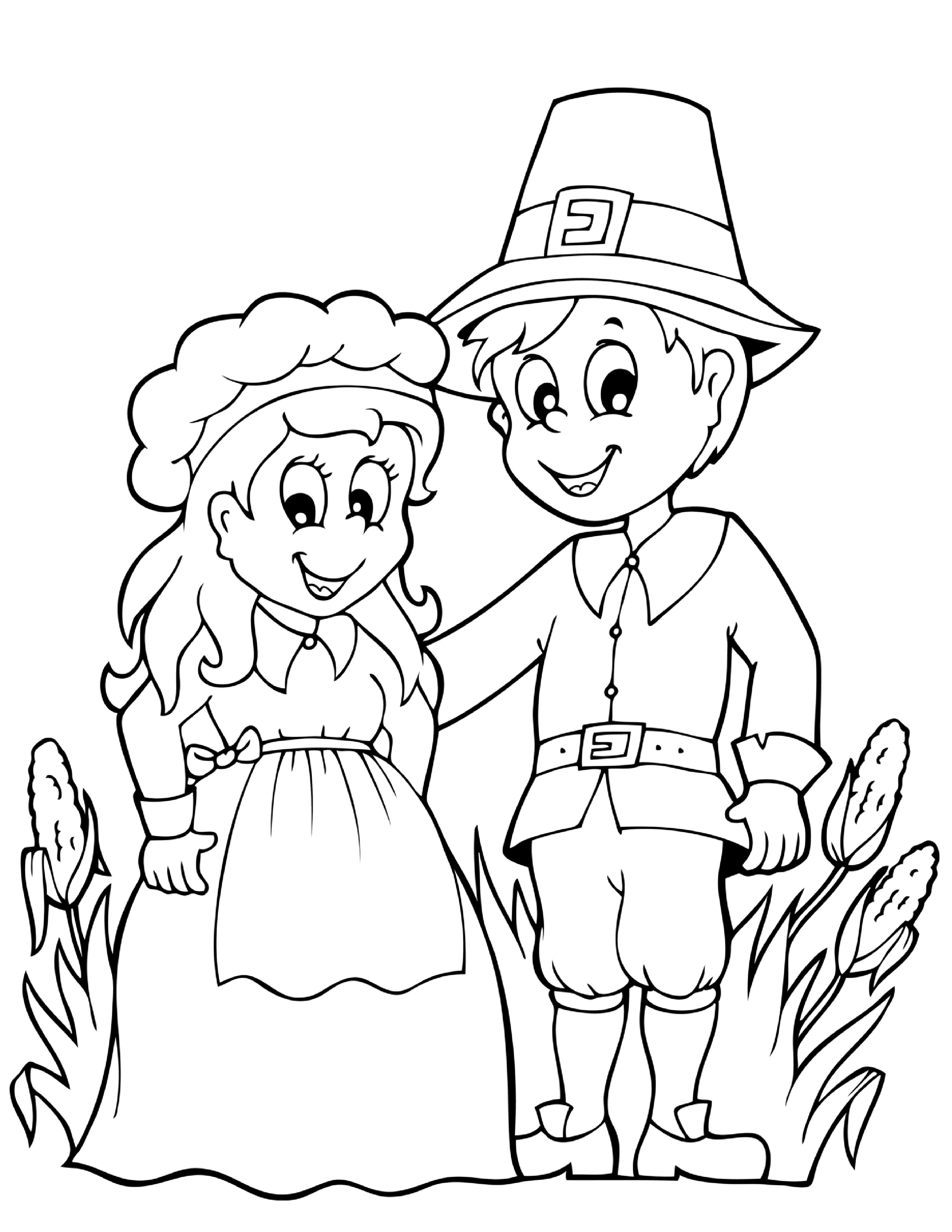 2550x3300 Pilgrim Family Coloring Pages Collection Coloring For Kids