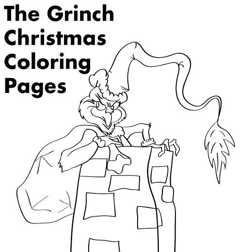 520x520 Printable Coloring Pages Coloring Pages For The Who Stole Grinch