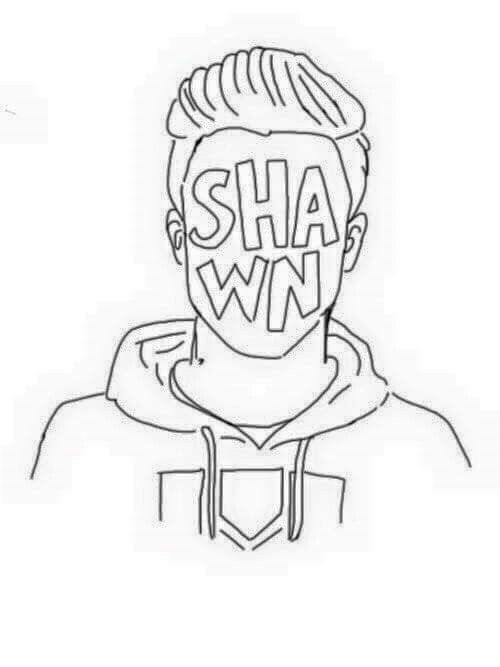 500x667 Shawn Mendes Coloring Pages Pin Lua Mc On S H A W N M E N D E S