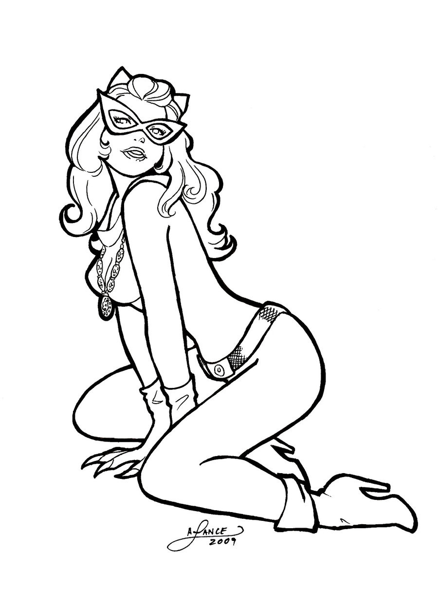 900x1247 Pin Up Girls Coloring Pages Download Cool Printable Girl