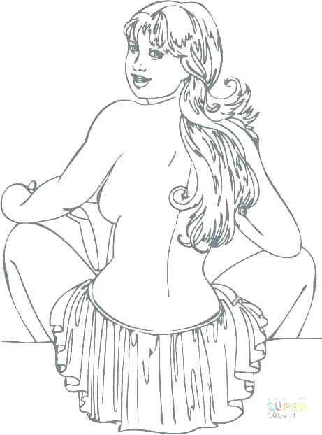 461x622 Female Coloring Pages Pin Up Girl Coloring Book As Well As Pin Up