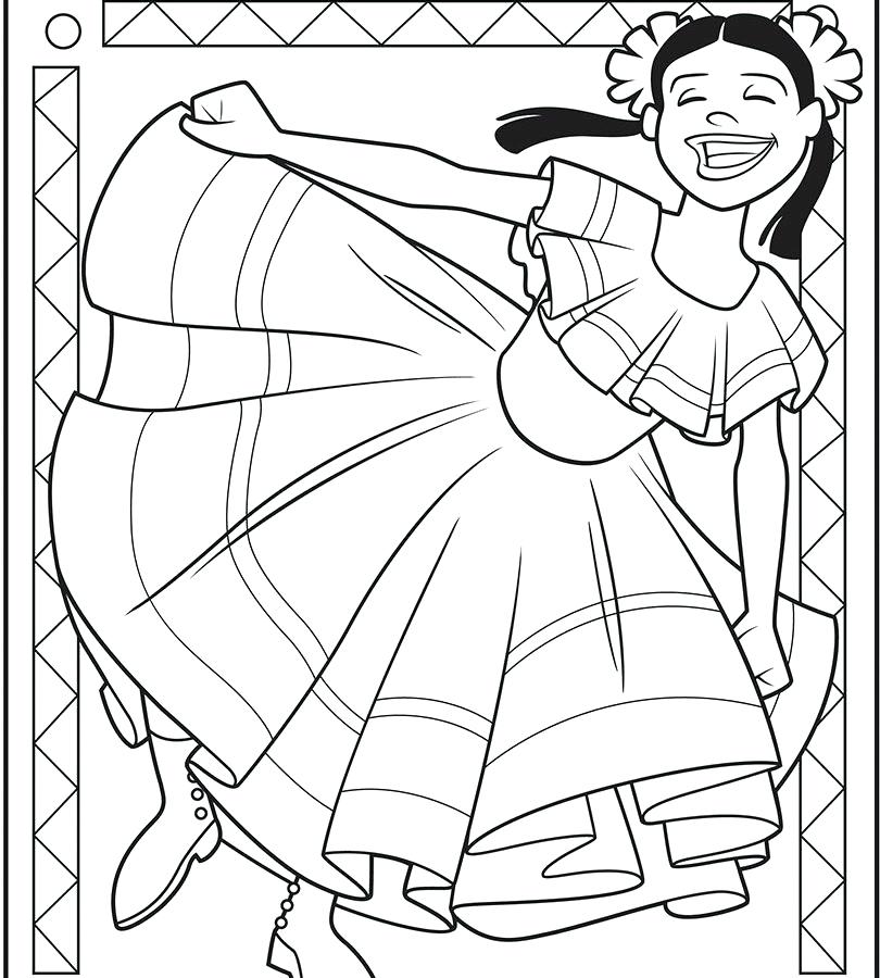 810x900 Pinata Coloring Page Mayo Celebration Coloring Page Free Printable