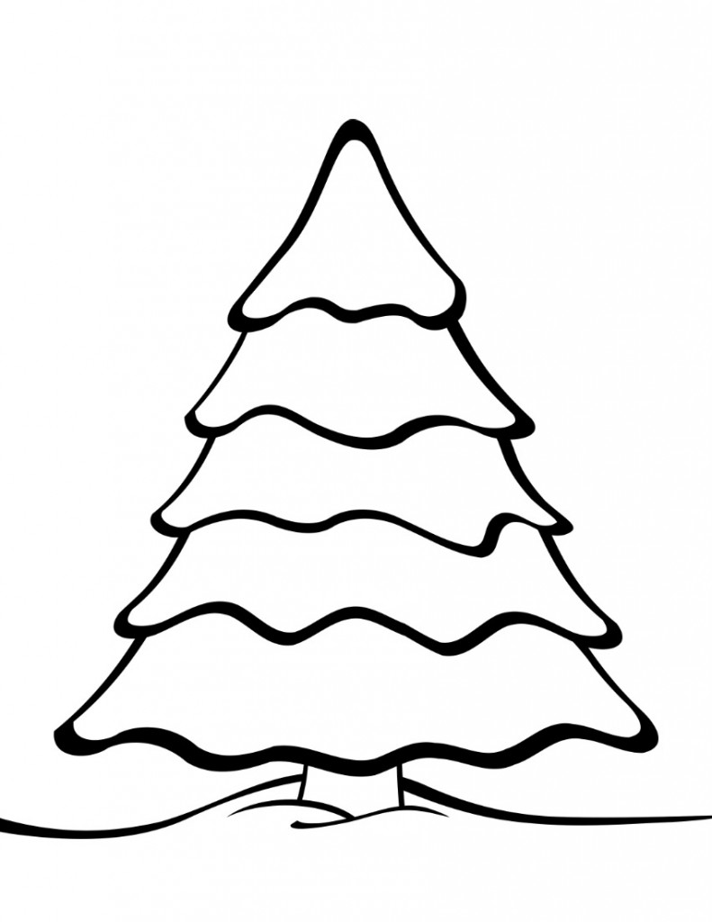 791x1024 Free Printable Christmas Tree Templates