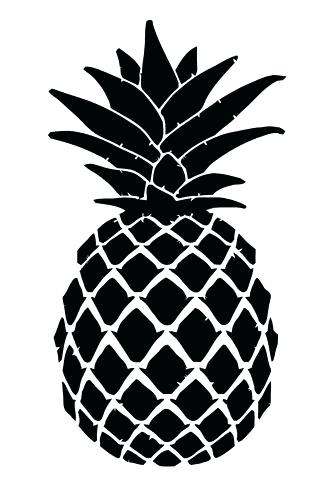 334x480 Pineapple Coloring Page