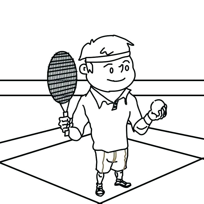 800x800 Tennis Coloring Pages Sports Tennis Coloring Pages For Kids Tennis