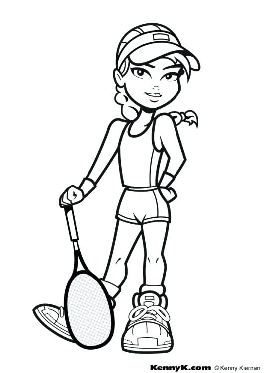 531x750 Tennis Coloring Pages