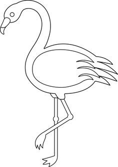 236x333 Colorable Flamingo