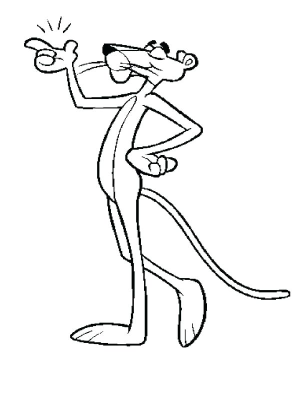 600x788 Pink Panther Coloring Page For Kids The Color Pink Coloring Pages
