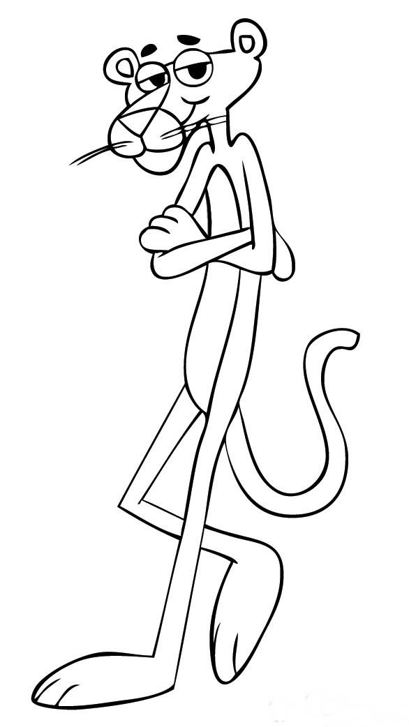 586x1042 Pink Panther Coloring Pages Inspirational Pink Panther Coloring