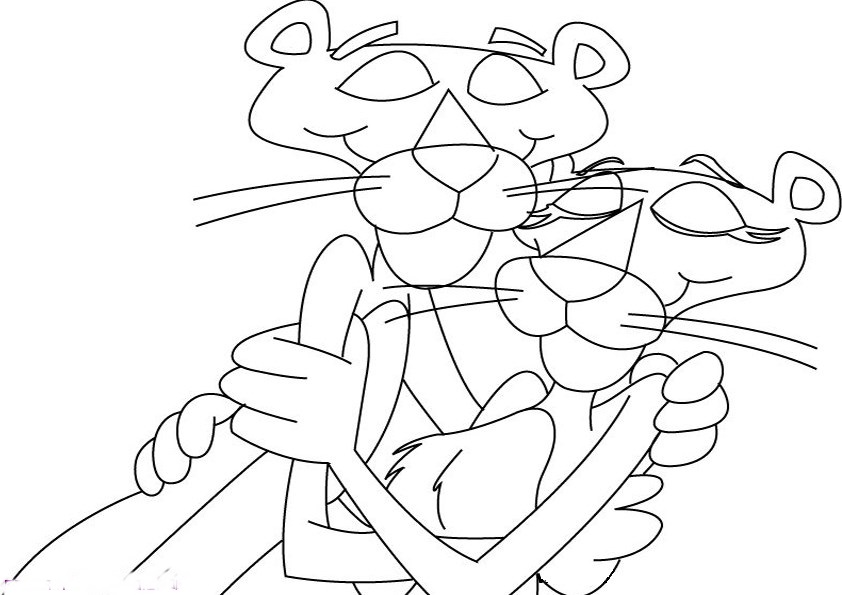 842x595 Pink Panther Coloring Pages Coloringpagehub