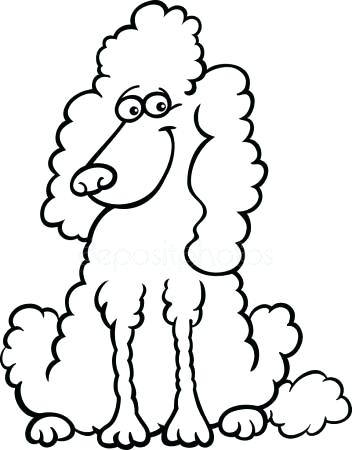 352x450 Poodle Coloring Page Poodle Dog Cartoon For Coloring Book Poodle