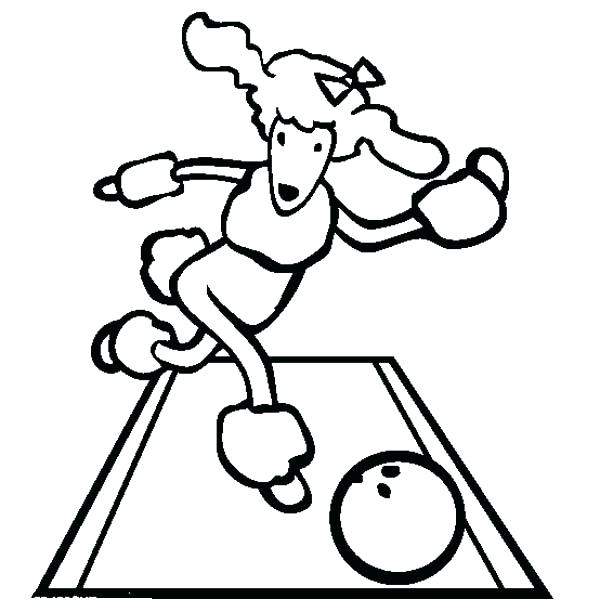 600x612 As Well As This Cute Poodle Play Bowling Coloring Page Free
