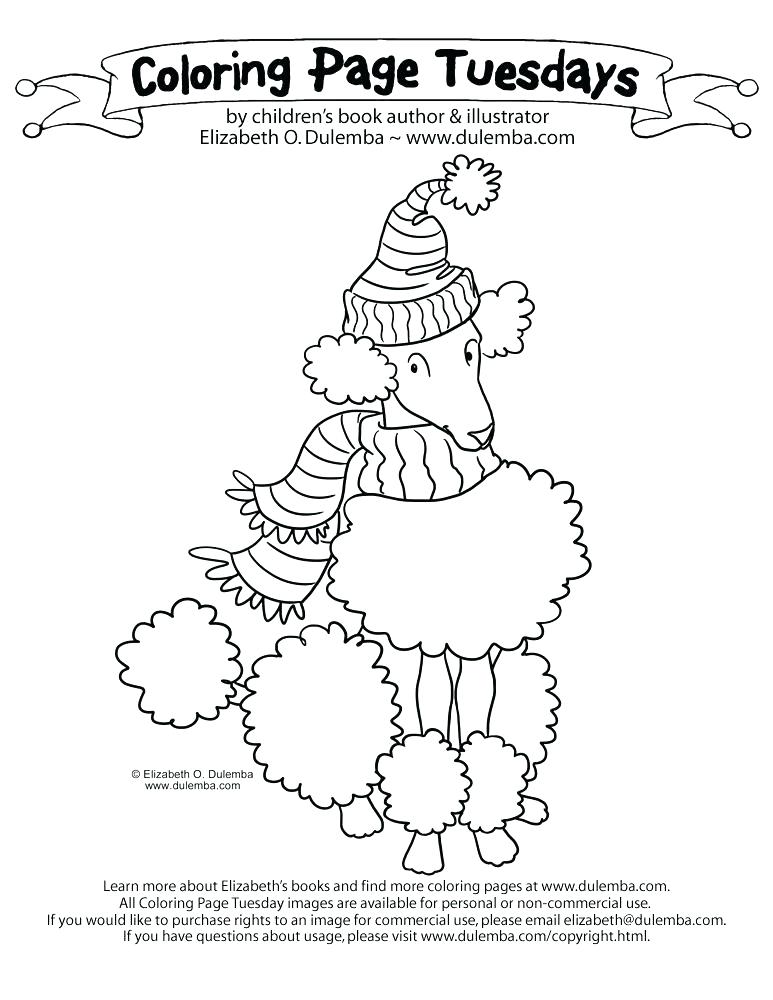 773x1000 Pink Poodle In Paris Coloring Pages Puppy Poodle Coloring Page