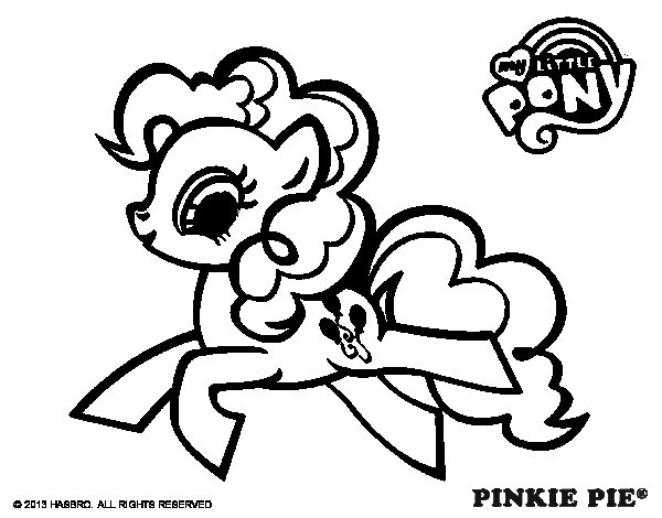 600x470 Pinkie Pie Coloring Page