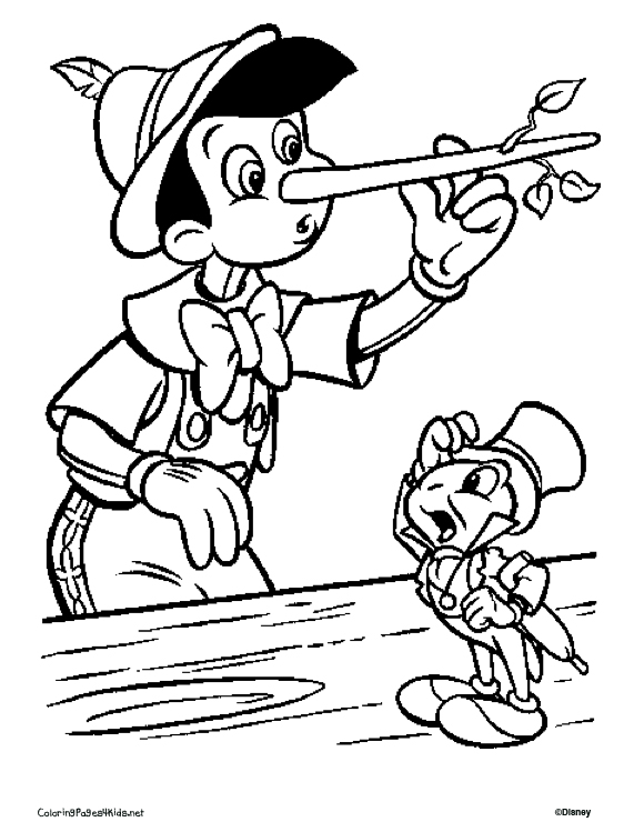580x749 Pinocchio Coloring Pages