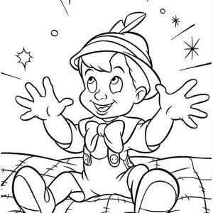300x300 Pinocchio Is Lost His Consciousness Coloring Pages Pinocchio Is