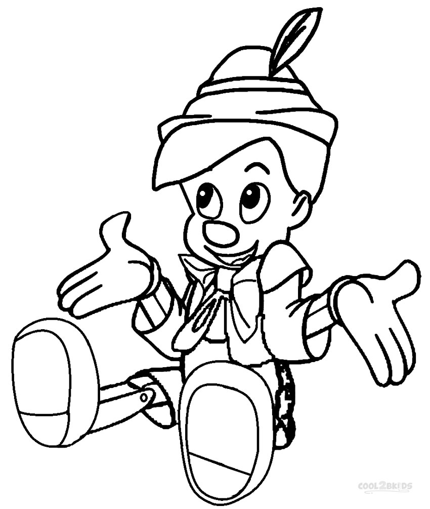 850x1005 Printable Pinocchio Coloring Pages For Kids