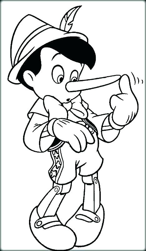 468x800 Pinocchio Coloring Book