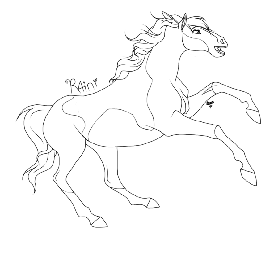 900x836 Spirit The Horse Coloring Pages