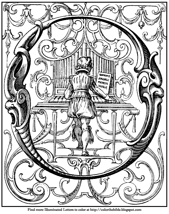 574x726 O Is For Organ Music Coloring Page Color The Bible