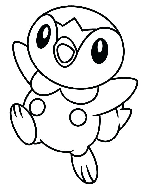 600x775 Piplup Coloring Pages Happy Legendary Coloring Page Free Printable