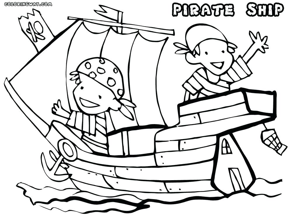 1000x743 Pirate Ship Coloring Page Pirate Coloring Pages Beautiful Pirate
