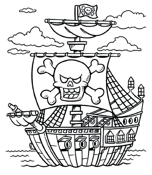600x692 Pirates Colouring Pages Pirate Color Page Davidparkerco Free