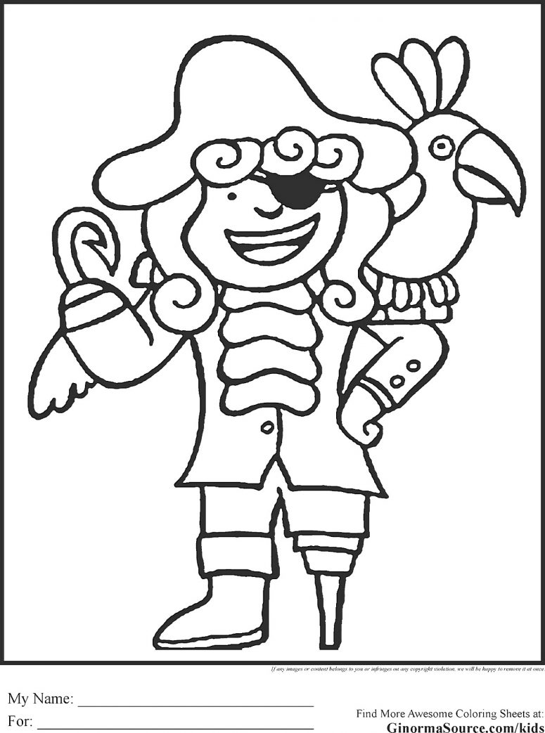 775x1043 Trend Pirate Coloring Pages In Coloring For Kids With Pirate