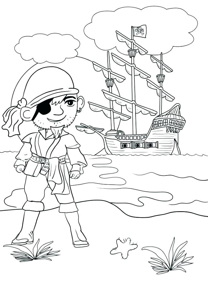 678x960 Pirate Coloring Sheets For Preschoolers Pages Preschool Beautiful