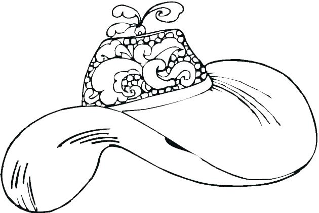 630x422 Pirate Hat Coloring Page Charming Idea Hats Coloring Pages