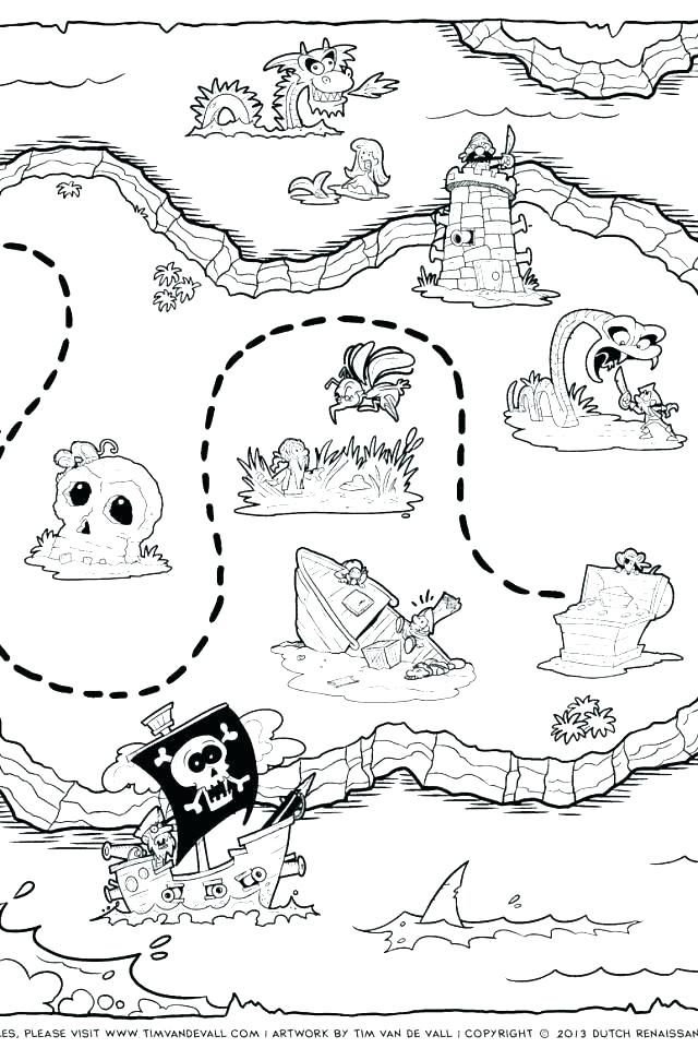 640x960 Treasure Map Coloring Page Patinageinfo Treasure Map Coloring Page